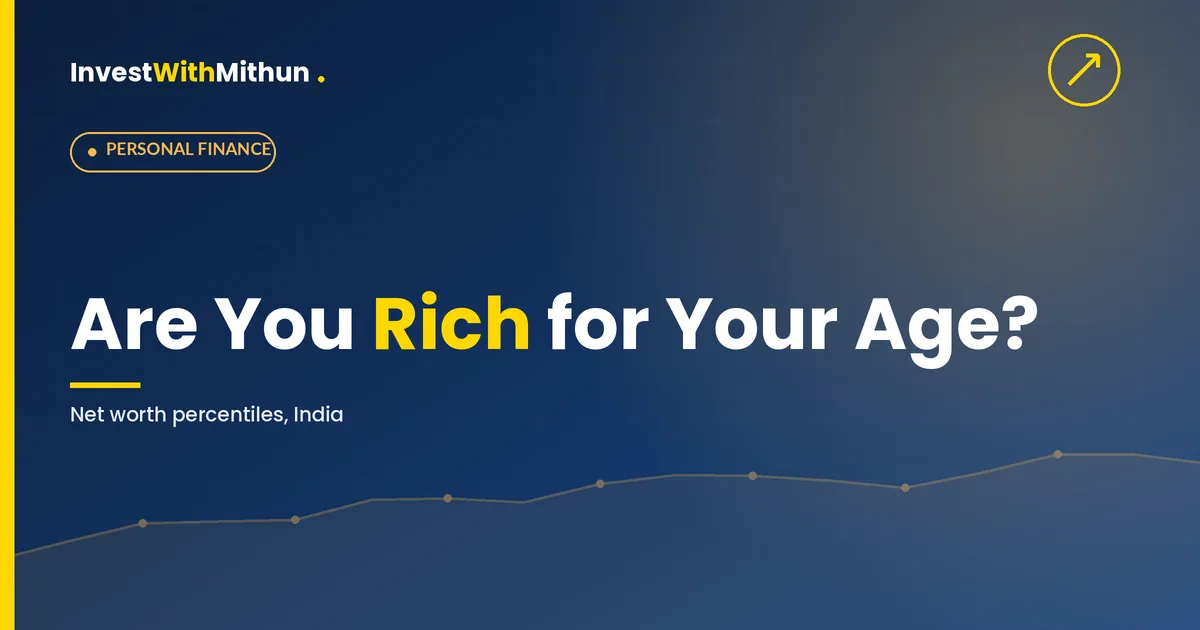 average net worth by age india - percentile bands