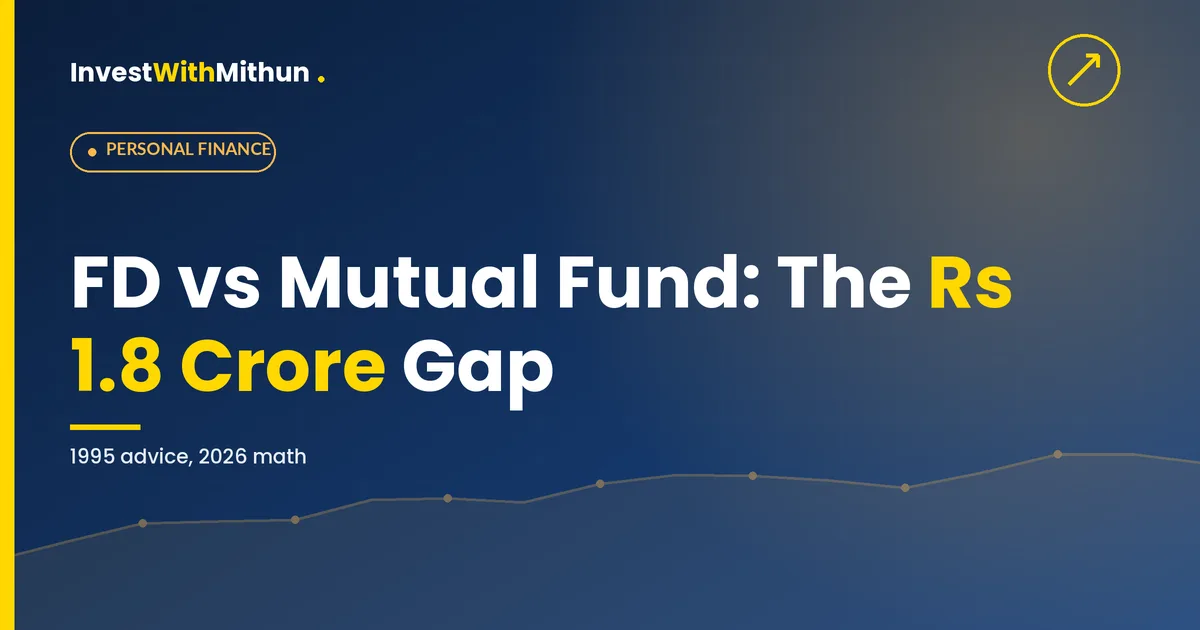 fd vs mutual fund long term - the 1.8 crore generation gap
