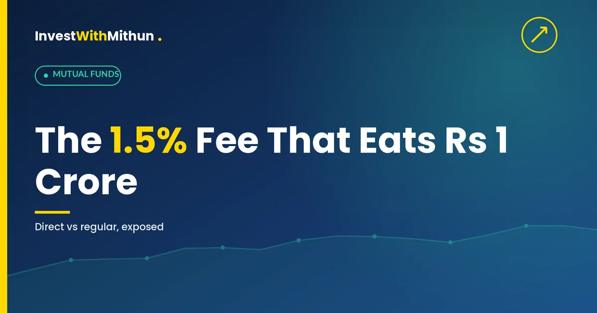 The 1.5% Fee That Quietly Eats ₹1 Crore of Your Retirement