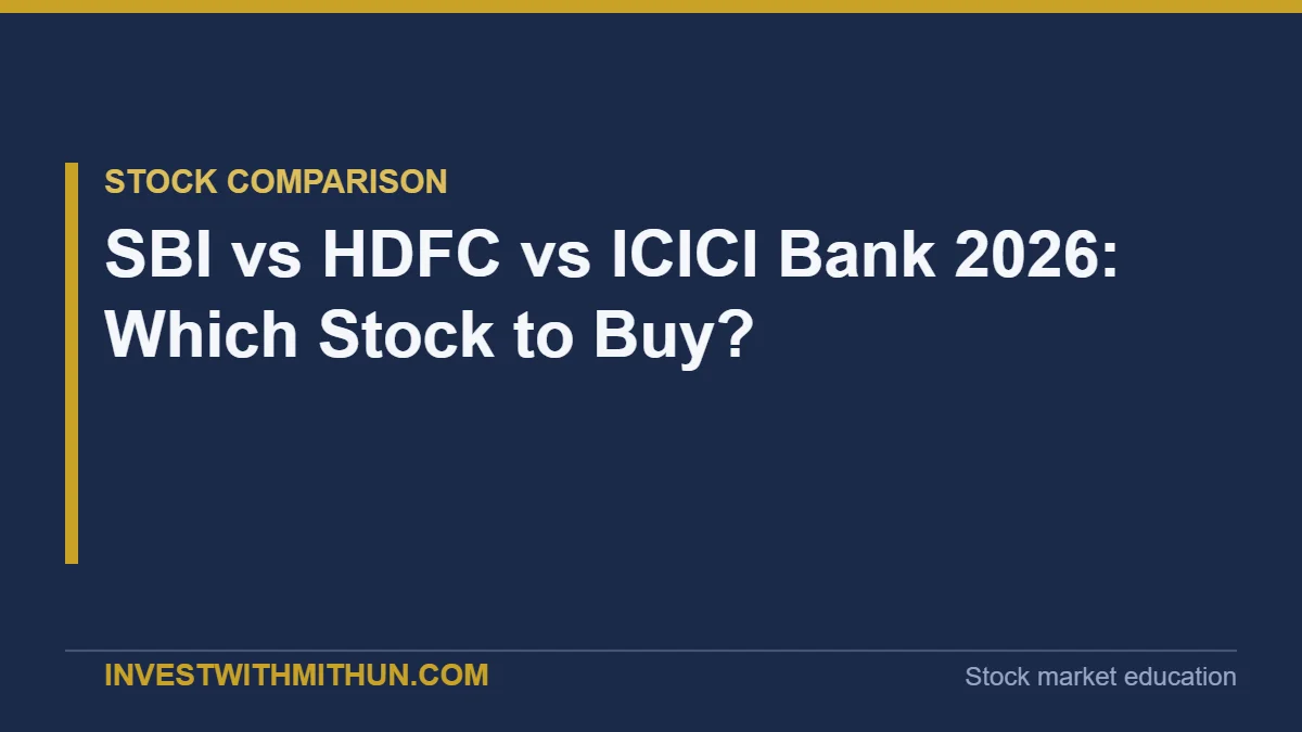 SBI vs HDFC vs ICICI Bank 2026 comparison